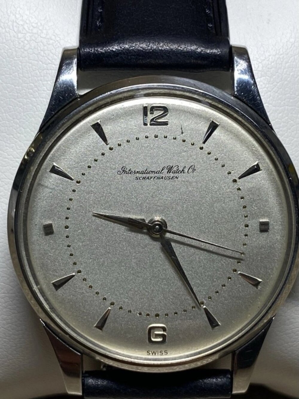 1943 IWC Schaffhausen Cal 83 Oversize 37mm Staybrite Steel WWII Era Watch - Picture 6 of 16